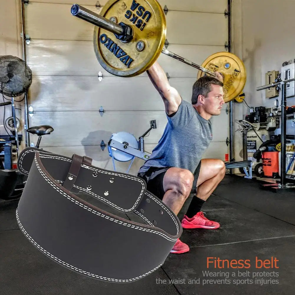 Leather Weightlifting Belt