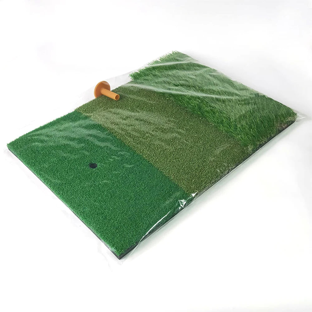 Outdoor Putter Grass Pad with Tee Holder