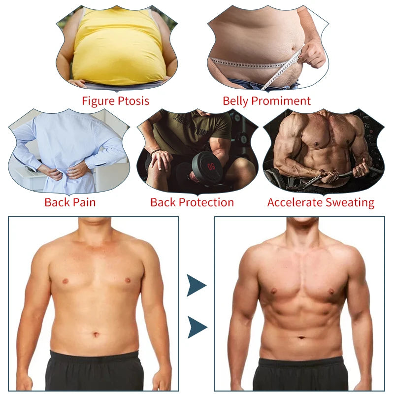 Men's Abdomen Reducer Body Shaper Sauna Vest