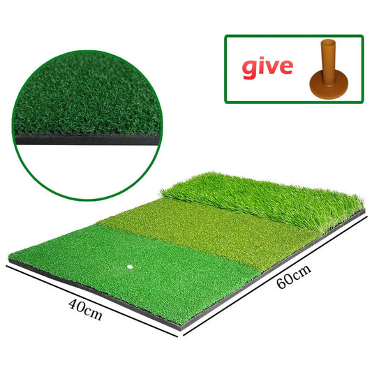 Outdoor Putter Grass Pad with Tee Holder