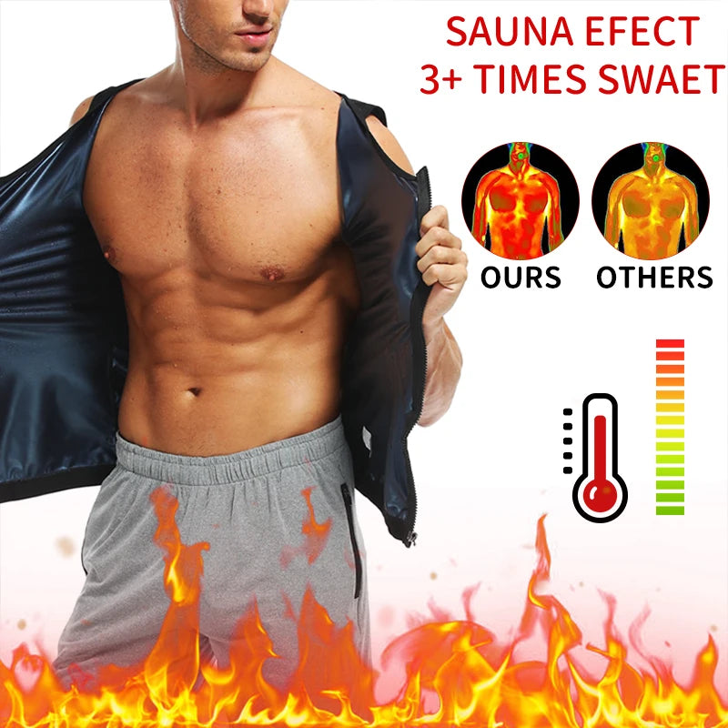 Men's Abdomen Reducer Body Shaper Sauna Vest