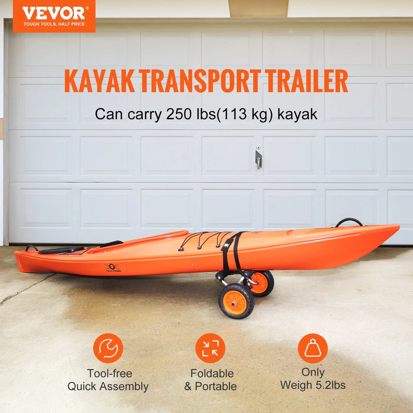 VEVOR Heavy Duty Kayak Cart