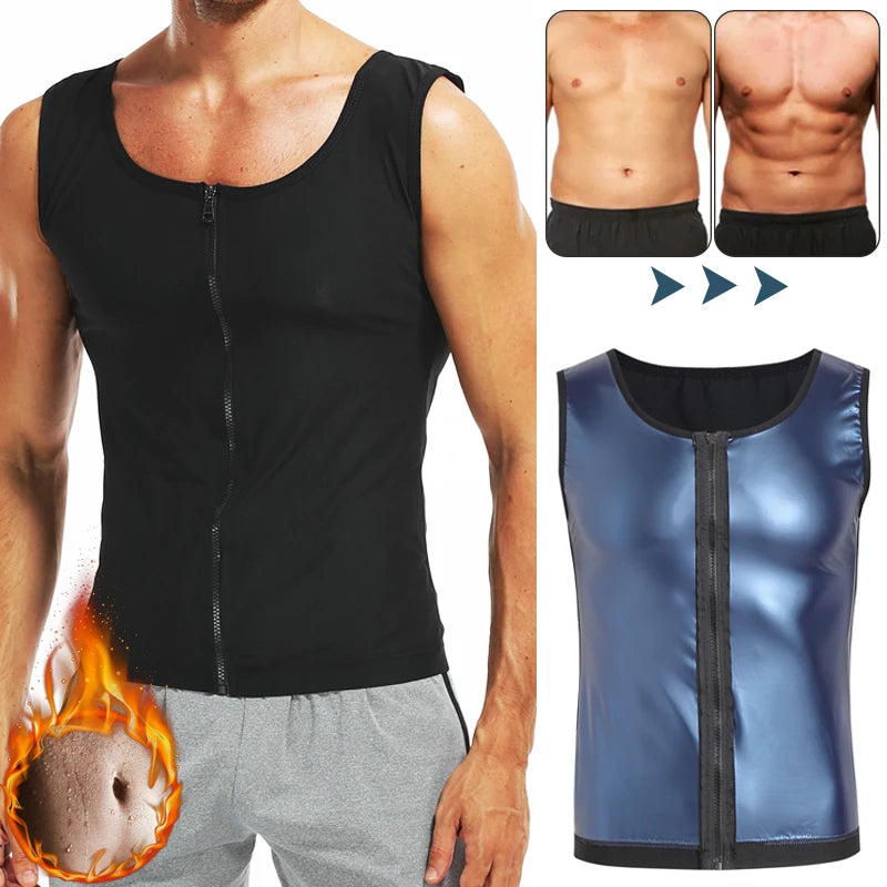 Men's Abdomen Reducer Body Shaper Sauna Vest