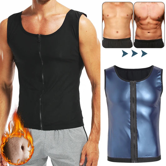 Men's Abdomen Reducer Body Shaper Sauna Vest